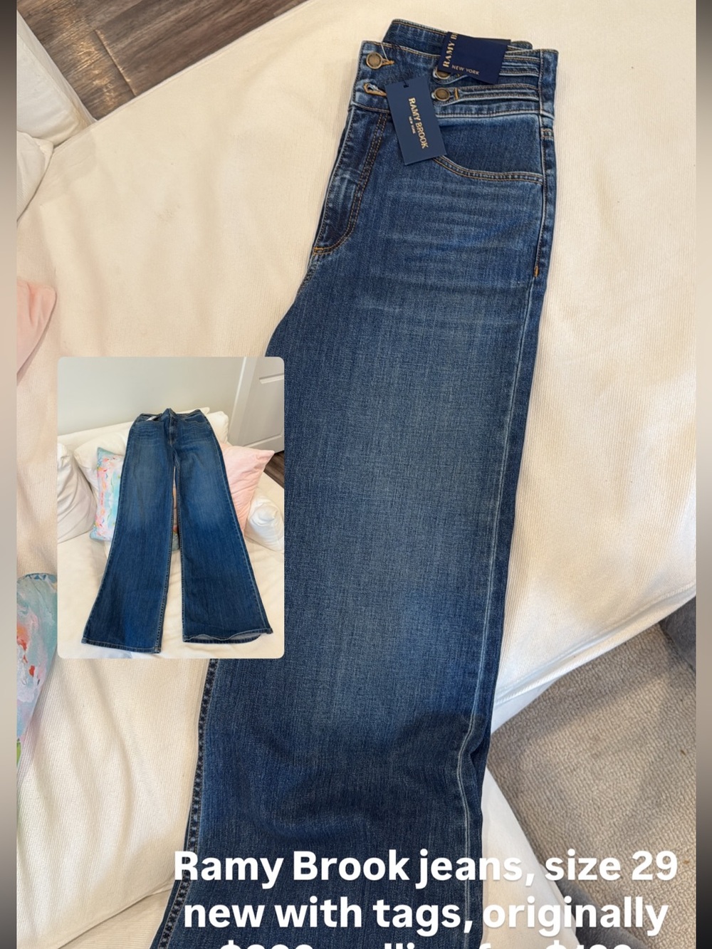 Ramy Brook Dark Blue Flare Jeans
